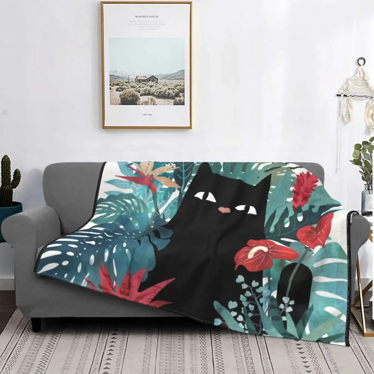 

Одеяло Popoki для кошек, флисовое многофункциональное ультрамягкое покрывало с животными, для дома и дивана, весна-осень