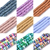 320450pcsstrand handmade polymer clay bead strands heishi disc bead for bracelet necklace diy fashion jewelry making 6mm