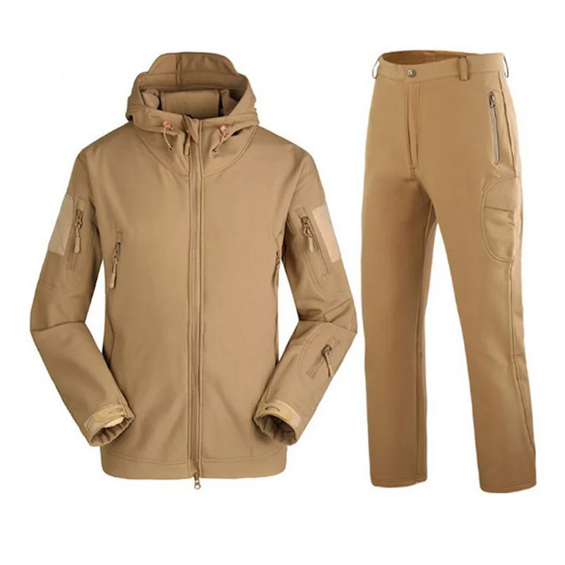 Мужские тактические охотничьи куртки TAD 4 0 флисовые из софтшелла камуфляжная