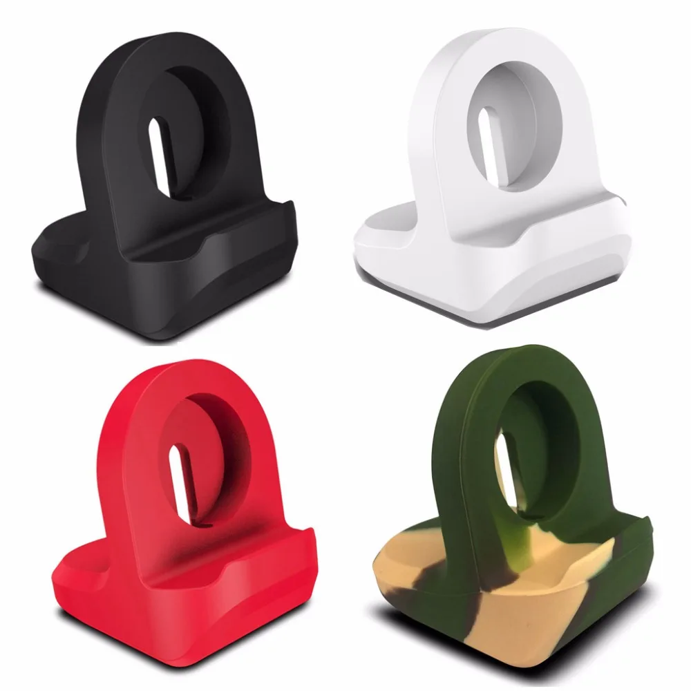 Силиконовая Подставка для зарядки док станция Apple Watch серии 1/2/3 42 мм 38 зарядный