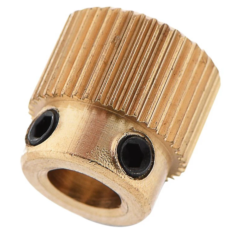 

10 Pcs Rugged 3D Printer Parts Driver 40 Tooth Gear Brass Extruder Wheel Gear for Printer CR-10 CR-10S S4 S5 Ender 3 Pro
