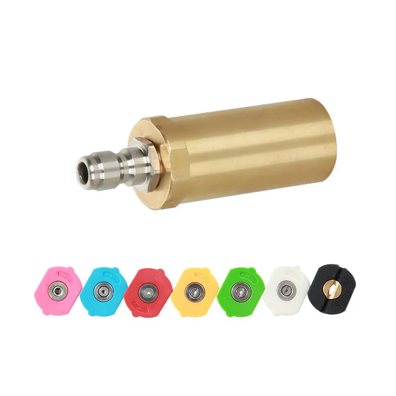 

Pressure Washer Rotating Turbo Nozzle Set 360 Rotary nozzle for power washer gun high fashion,4.0 Orifice,1/4" Quick-Connect
