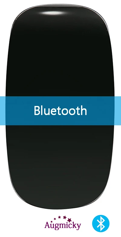 Black Bluetooth Apple style Magic Touch Bluetooth 3,0 Беспроводная мышь эргономичная тонкая дуговая мышь USB 2,4G Беспроводная игровая мышь для ноутбуков, Mac PC - Цвет: Black Bluetooth