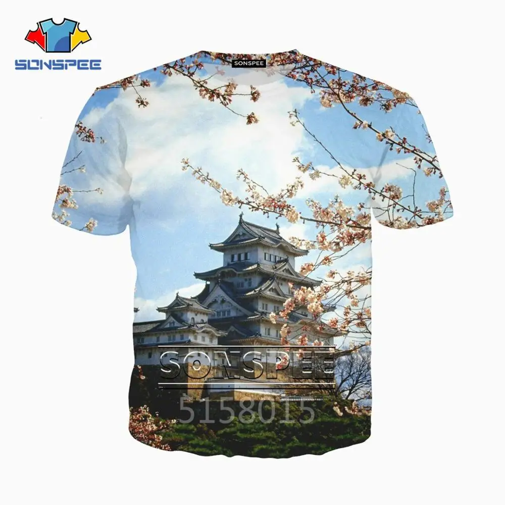 SONSPEE Majestic temple style мужская и женская одежда с 3D принтом футболка в стиле хип хоп