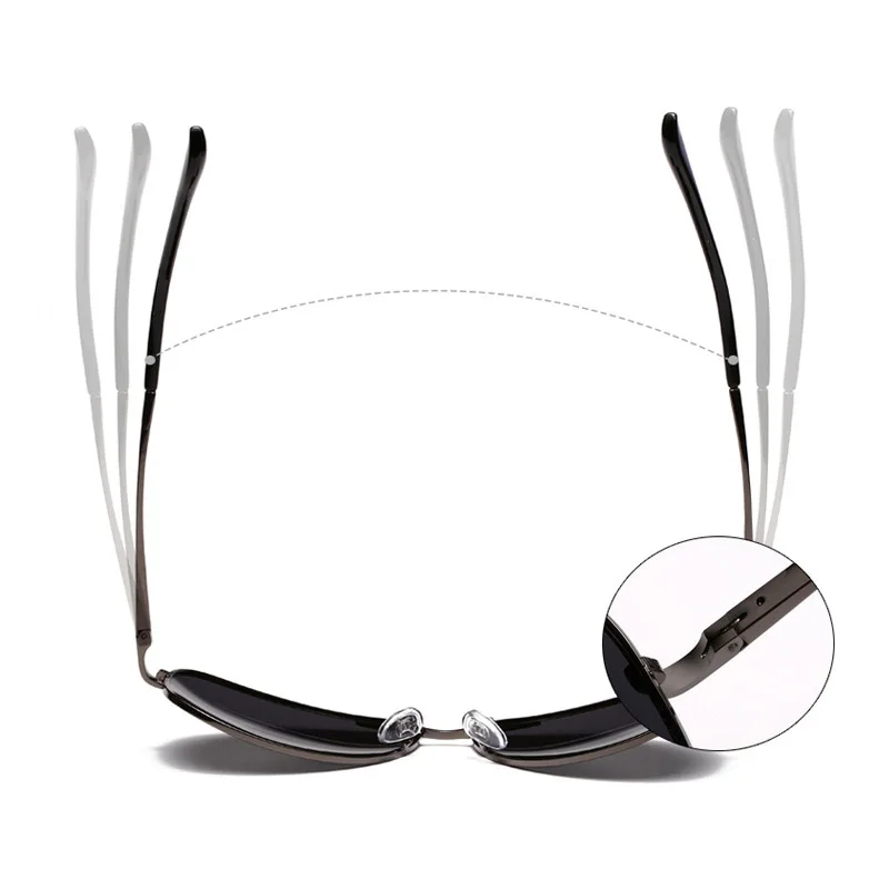 Солнцезащитные очки Vazrobe мужские прямоугольные 150 мм | Аксессуары для одежды