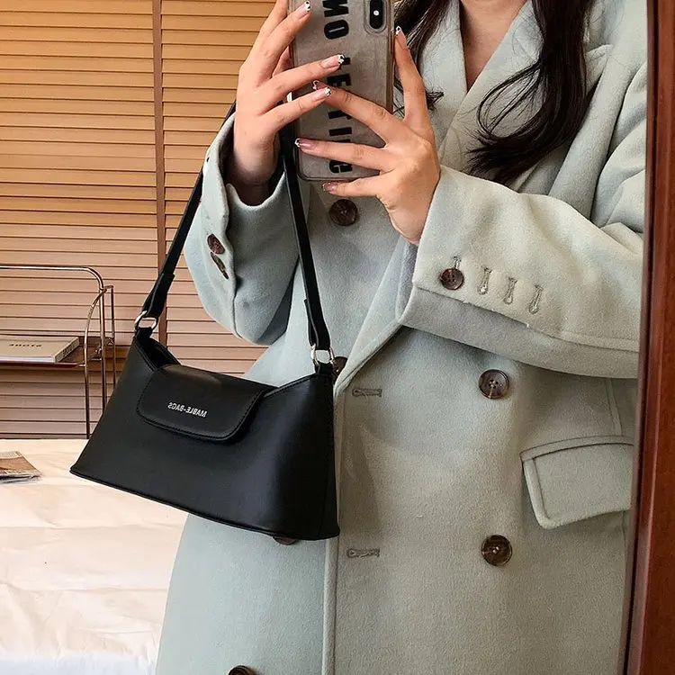 

High quality female designer underarm bag 2021 with box luxury baguette bag women shoulder