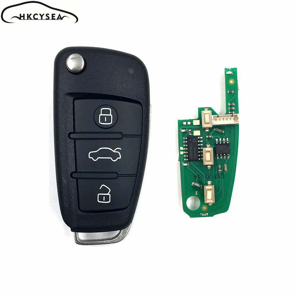 HKCYSEA английская версия универсальный дистанционный брелок 3 кнопки для Audi A6L Q7