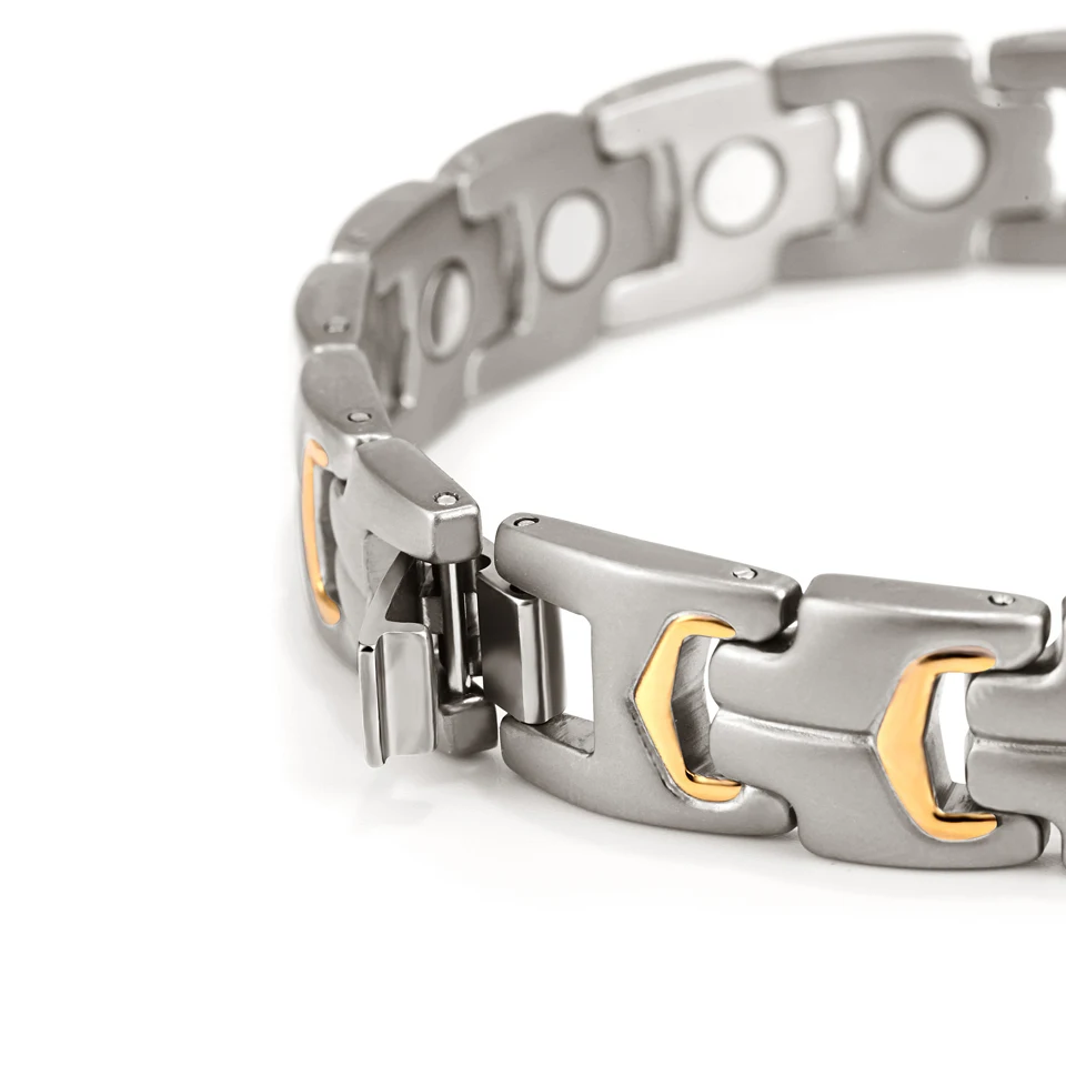 RainSo Titanium Link Chaim магнитные браслеты шармы для женщин элементы здравоохранения био
