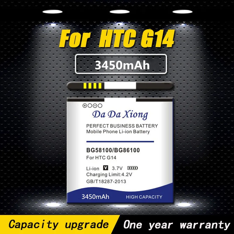 Аккумулятор BG58100 BG86100 на 3450 мАч для телефона HTC T328w T328d T328t T327D Sensation XE Z710E G14 G17 EVO 3D X515d