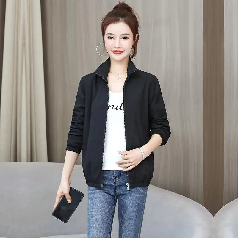 Новая женская куртка на весну и осень Повседневная Свободная Женская одежда