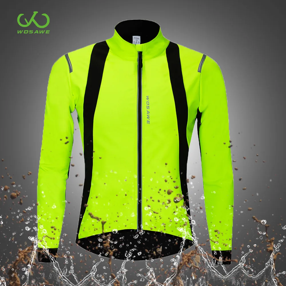 WOSAWE Водонепроницаемый мотоциклетные кожаные куртки велосипедная куртка для MTB