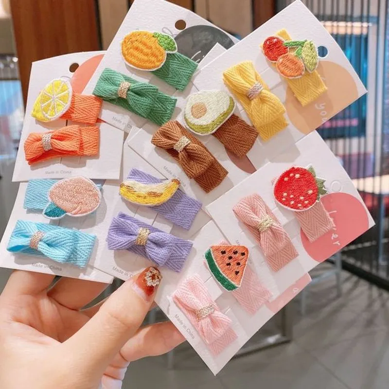 

Hairpin Cute Cartoon Bowknot Baby Hairpin Does Not Hurt Hair Hair Accessories Headdress Clip Two-piece Set