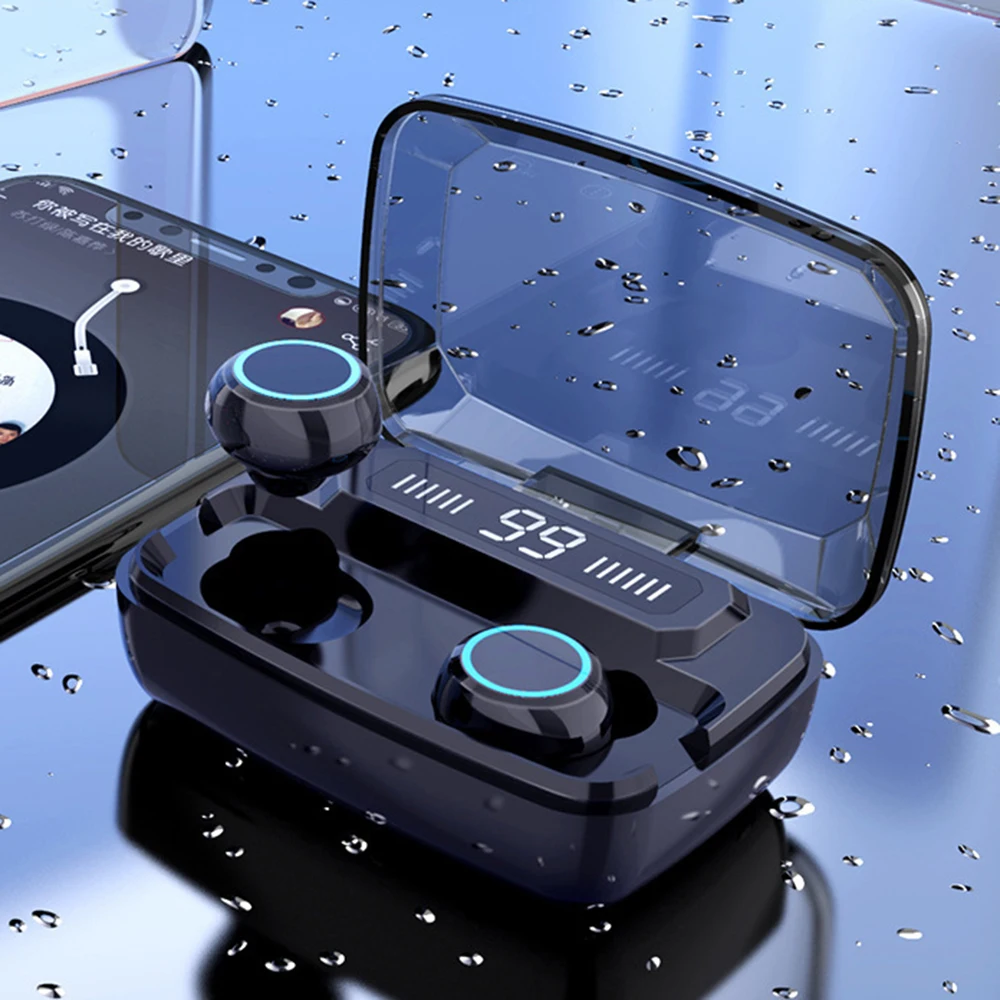 Беспроводные наушники с Bluetooth TWS сенсорным управлением Спортивная гарнитура 3500