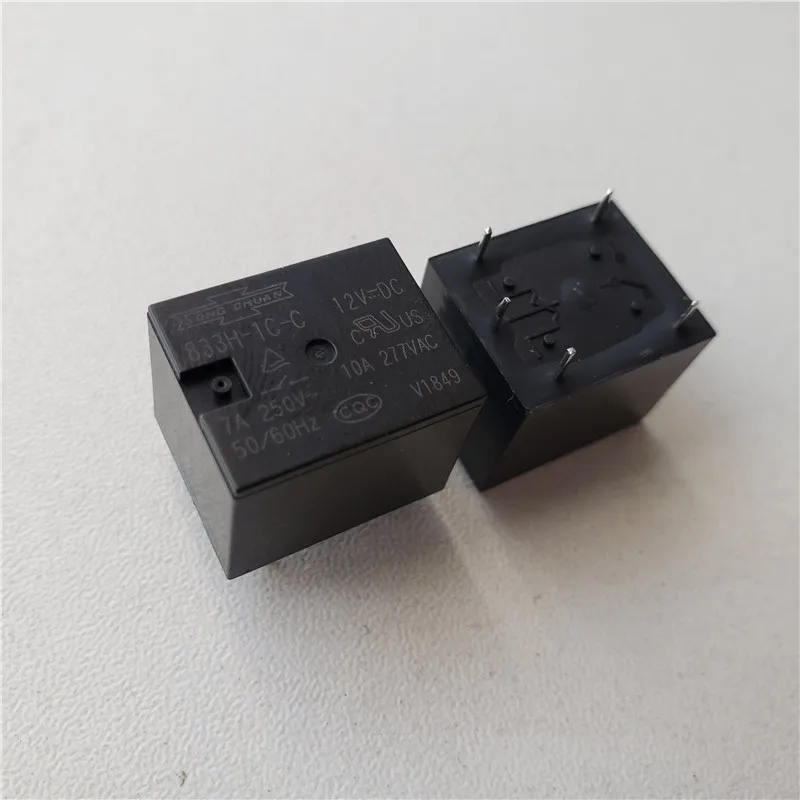 12 шт. реле 833H-1C-C-5V 833h-1c-12v 833H-1C-C-24V 250 В 7A 5 pin Реле В/12 В/24 постоянного тока |