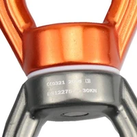 aluminum alloy swing swivel outdoor climbing carabiner universal wheel gimbal ring yoga swings connector hanging accessory