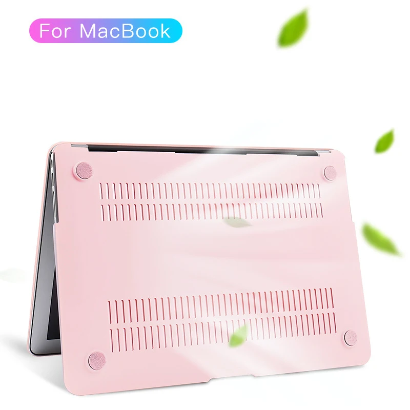 Пластиковый матовый розовый чехол для ноутбука Macbook Pro Air retina 11 12 13 15 дюйм чехол для клавиатуры защитный чехол для ноутбука чехол