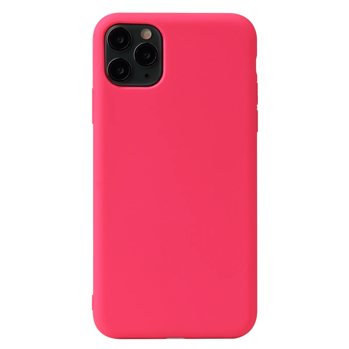 Rose Red Для IPhone 11 Pro Max чехол, силиконовый,, карамельный цвет, тонкий, мягкий, TPU, задняя крышка для Apple IPhone X XS Max XR 7 8 6S Plus - Цвет: Rose Red