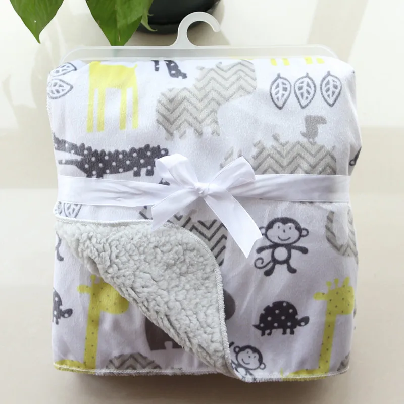 Одеяло для новорожденных Двухслойное из кораллового флиса 2020 | Мать и ребенок