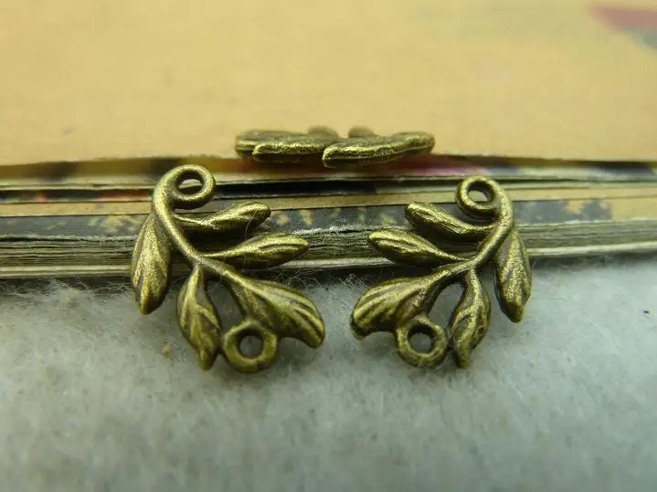 

25 pieces of ancient bronze double hole link 10*15mm DIY jewelry accessories retro
