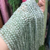 natural stone burmese jades beaded oblate shape faceted loose spacer beads for jewelry making diy necklace bracelet accessories