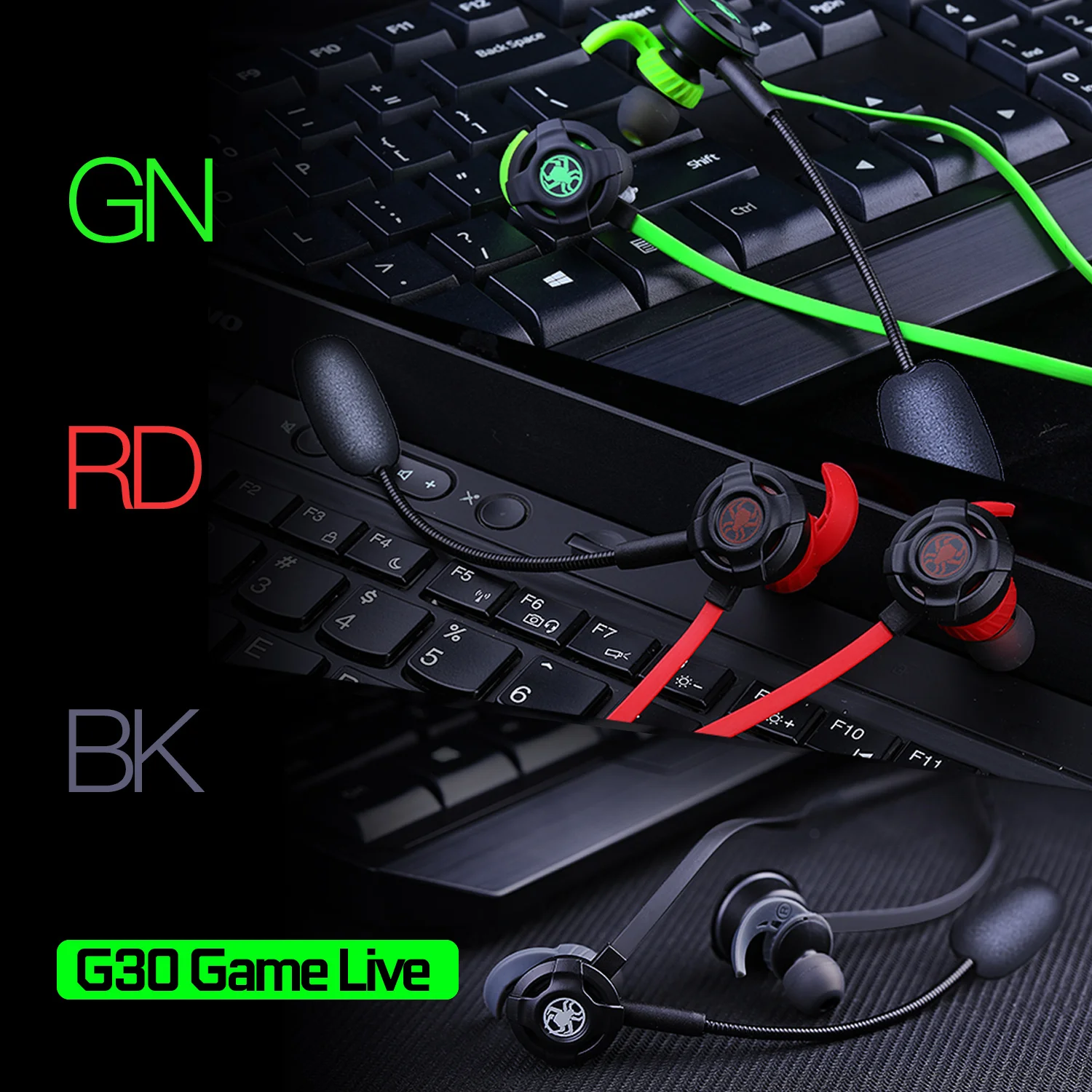 Игровая гарнитура PLEXTONE G30 Type-C наушники-вкладыши с супер басами и съемным длинным