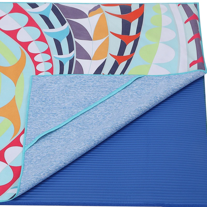 185 см * 63 Коврик для йоги полотенце не скользит микрофибра спортзала пилатеса