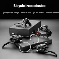 cyclingbox bike accessories aluminum alloy transmission set with extended three finger handle digital dial bike rear derailleur