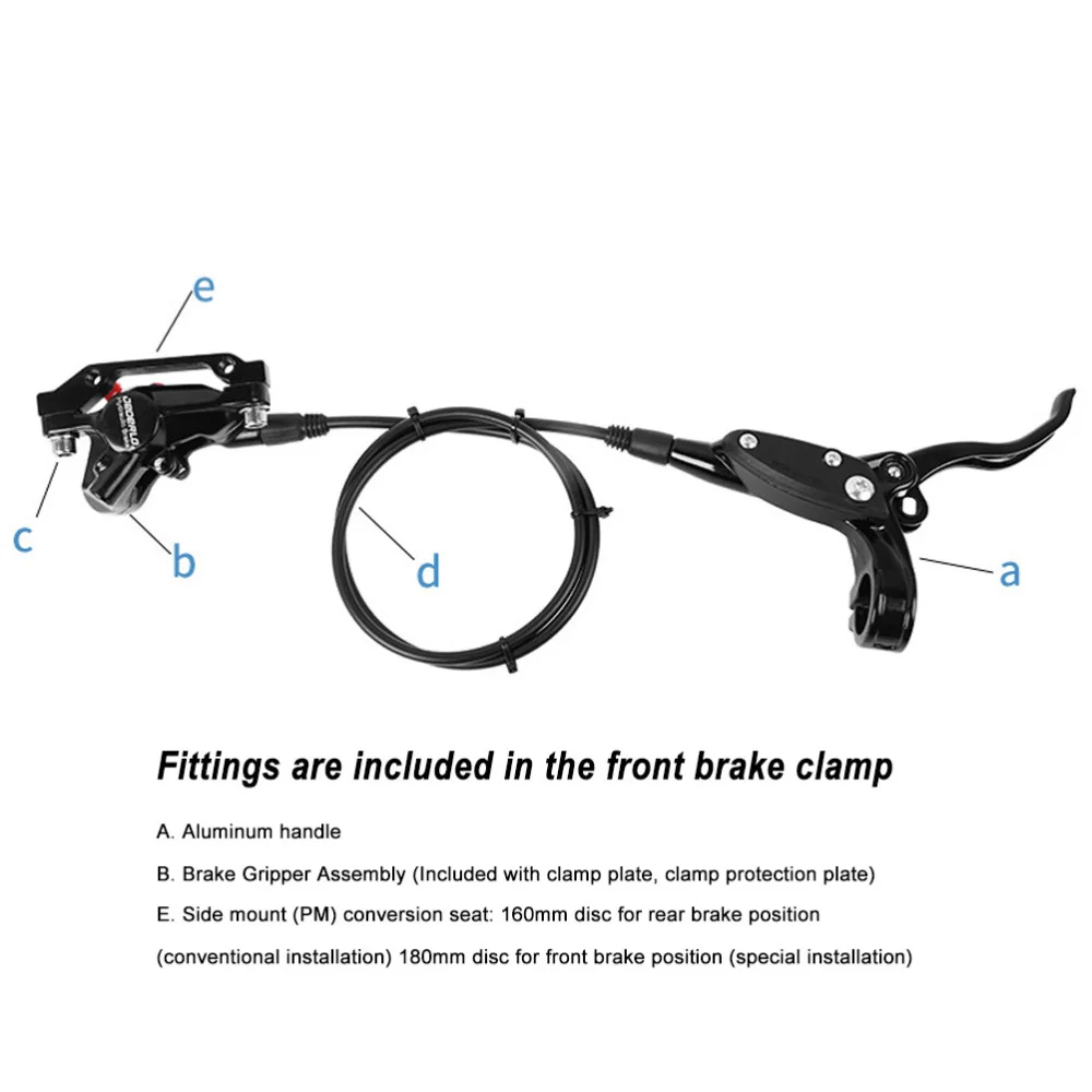 

1 Set Bike Brake Mountain Bike Brake Brake Cable with Disc (Assorted Color)