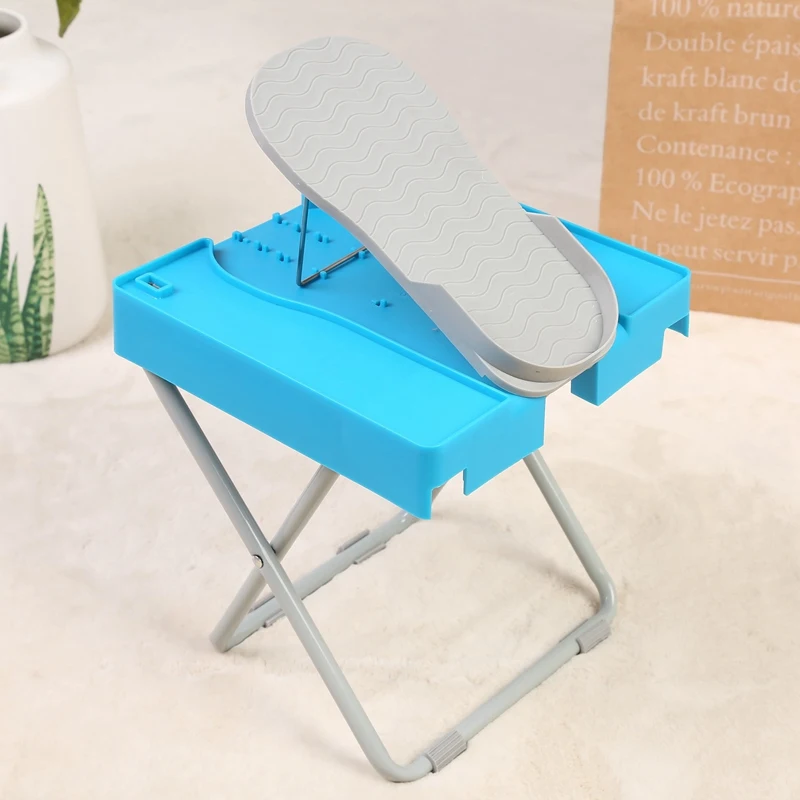 

Beauty Footrest for Home Pedicures Treat Feet Pedicure Stand Manicure Stool with LED Light Magnifier Fan Non-Slip Mat