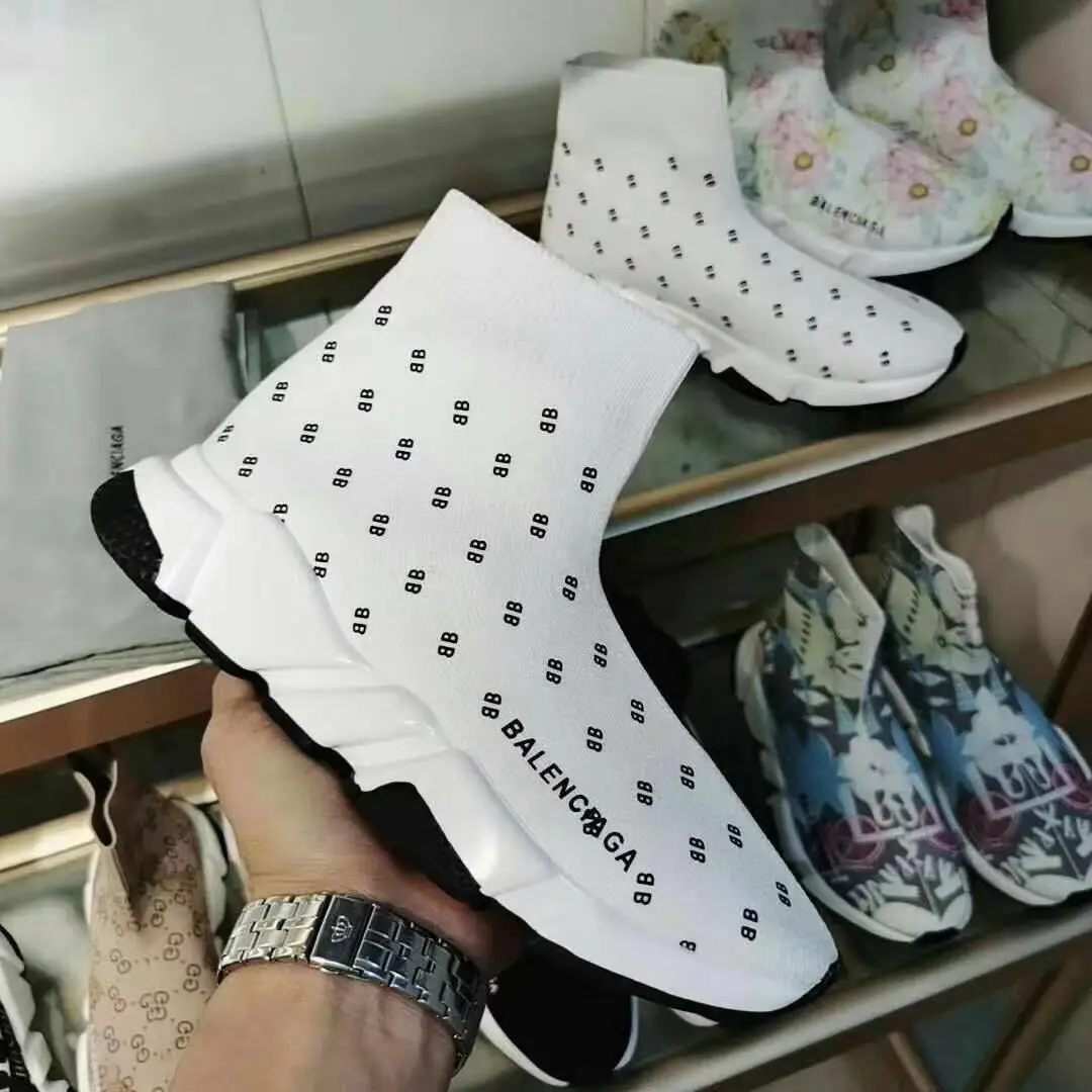 

2021 New Original Balenciaga- Speed Trainer Sneakers Men Women Black Red Casual Shoes Fashion mens womens sports Sneakers A02