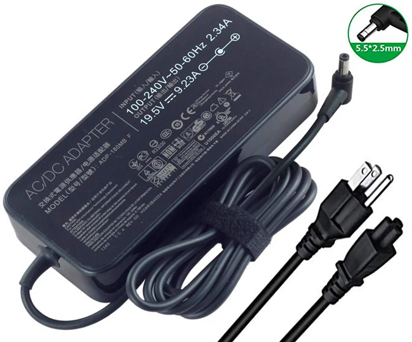 

Huiyuan подходит для нового 19,5 V 9.23A 180W зарядное устройство для ноутбука ADP-180MB F FA180PM111 адаптер питания переменного тока подходит для asus ROG G75 G75V