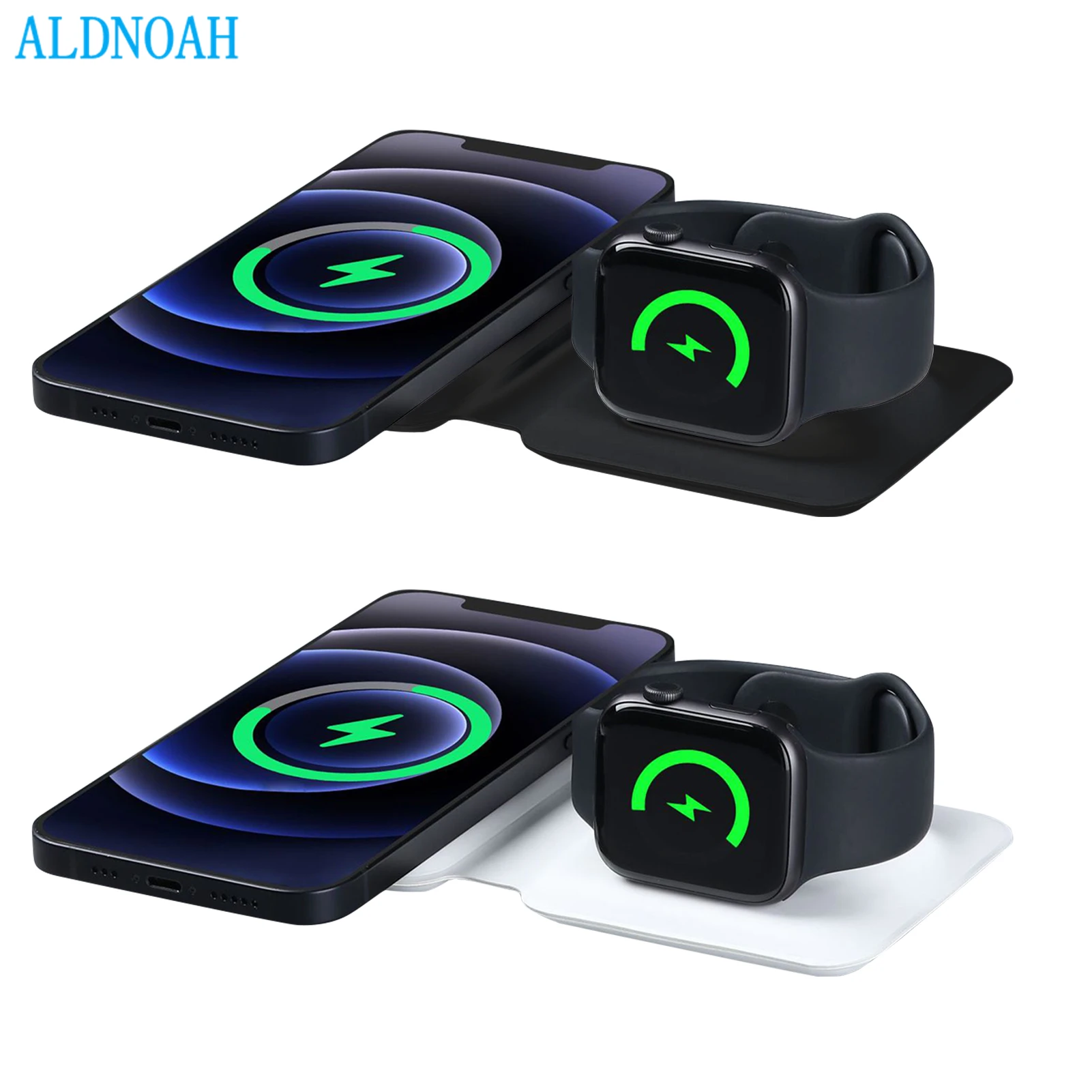 

Fast Dual 2in1 Wireless Charger Pad for Airpods Pro for iPhone X XR XS 11 Pro Max Samsung S10 Xiaomi QI Induction Charging