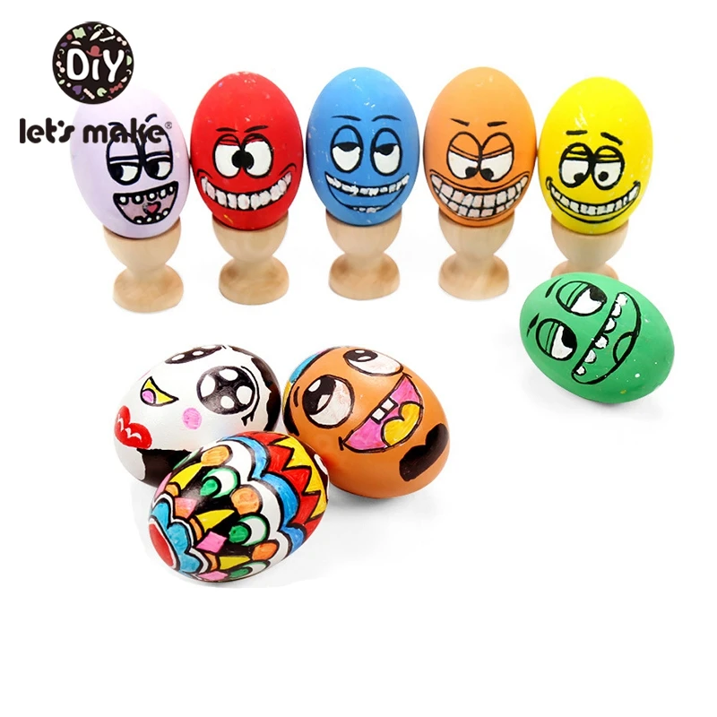 Большой деревянный подстаканник для яиц 63 мм 12 комплектов (24 шт.) сделай сам