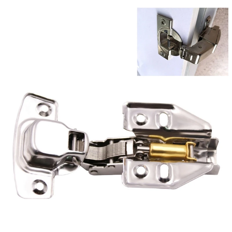 

Stainless Steel Hydraulic Hinge Damper Buffer Cabinet Furniture Hinges Cupboard Fix Soft Close Door Hinges Hardware Cup