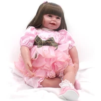 20 inch 50cm reborn doll soft cotton body cute pink smile girl rebirth dolls reality baby toy for kids gifts playmates toys