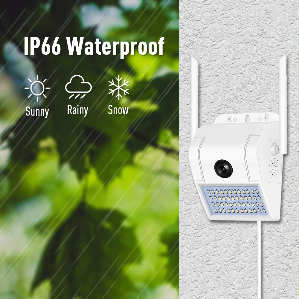 Беспроводная уличная настенная лампа с Wi Fi и датчиком движения|Камеры