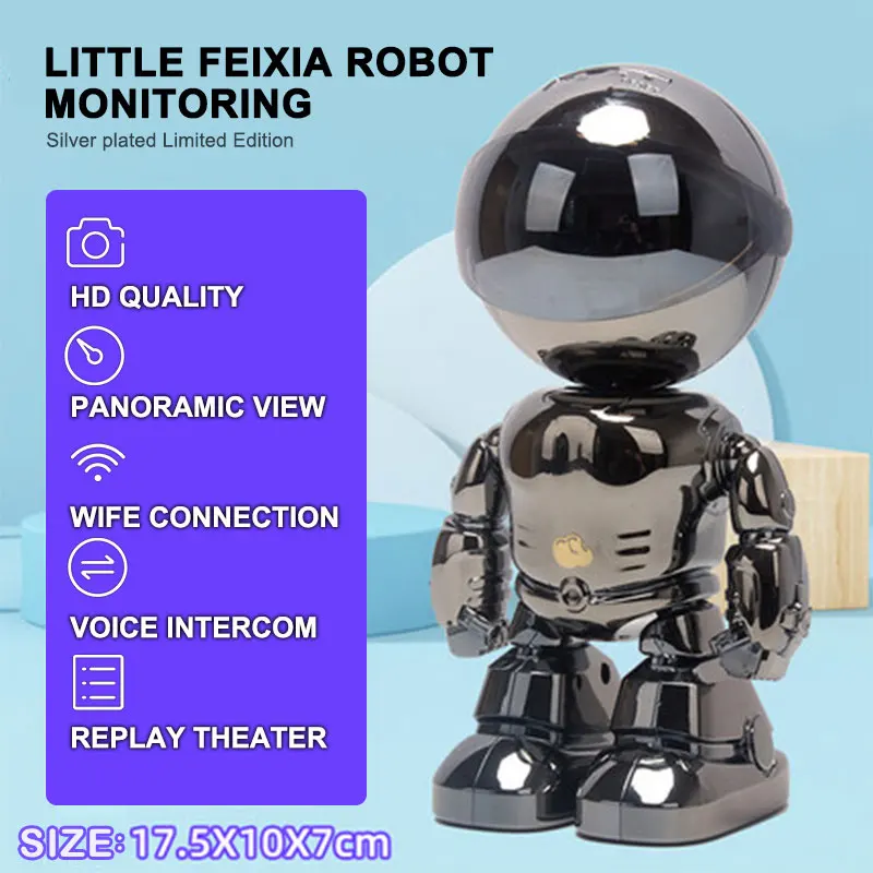 

WIFI Camera IP 1080P HD Indoor Human Detect Night Vision 355 Degree Tracking Camera Iron Man Network Gimbal Video Surveillance