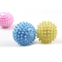 pet dog toys tpr footmarkpet ball with thorns 6cm hollow elastic dogs ball toys molars and cleaning puppy interaction toys