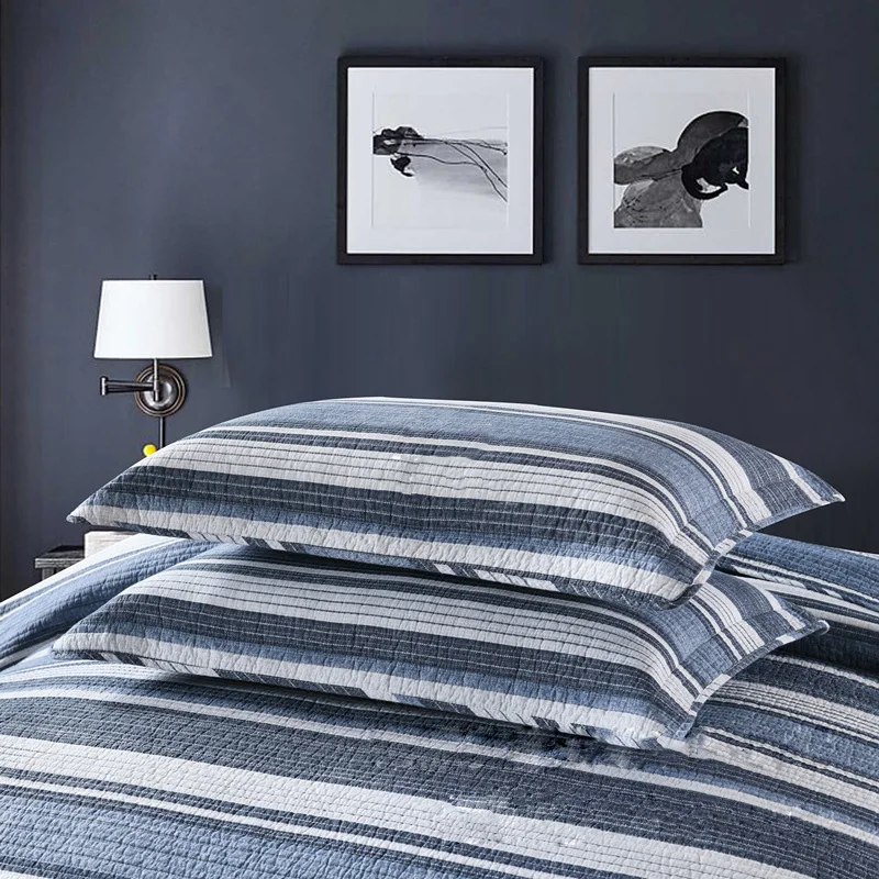 Комплект из 2 стеганых покрывал хлопковых одеял большого размера с наборами