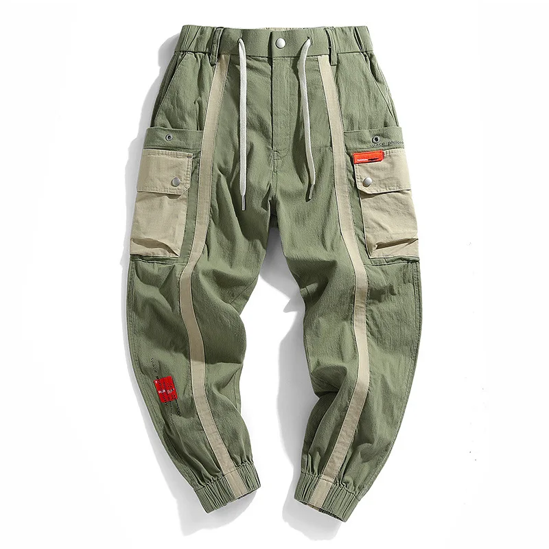 

2020 New Hot Hip Hop Streetwear Beam Foot Men Pants Jogger Leisure Sports Trousers Men Fashion Pocket Cargo Pants