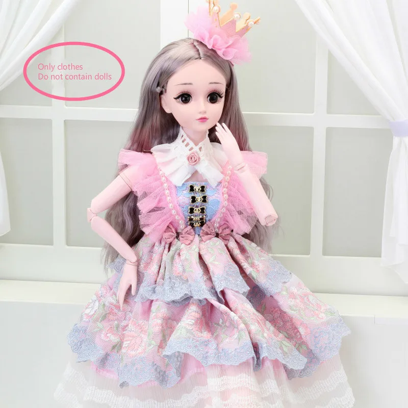 Красивая одежда для шарнирной куклы ручной работы 60 см платье свадебное 1/3