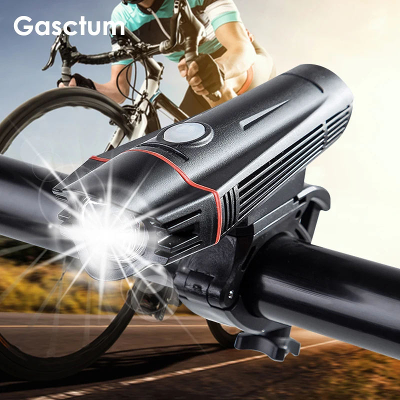 

Bicycle Light USB Rechargeable Front Light IPX6 Waterproof 4 Modes Smart Mountain Riding Lamp Super Bright T6 LED Bike Headlight