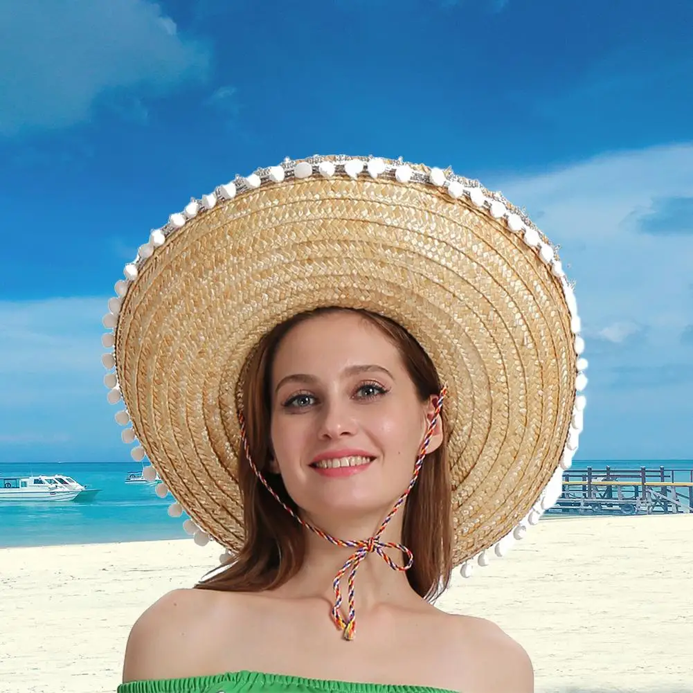 Мексиканская Шляпа из натуральной соломы мини сомбреро карнавал сумасшедшая