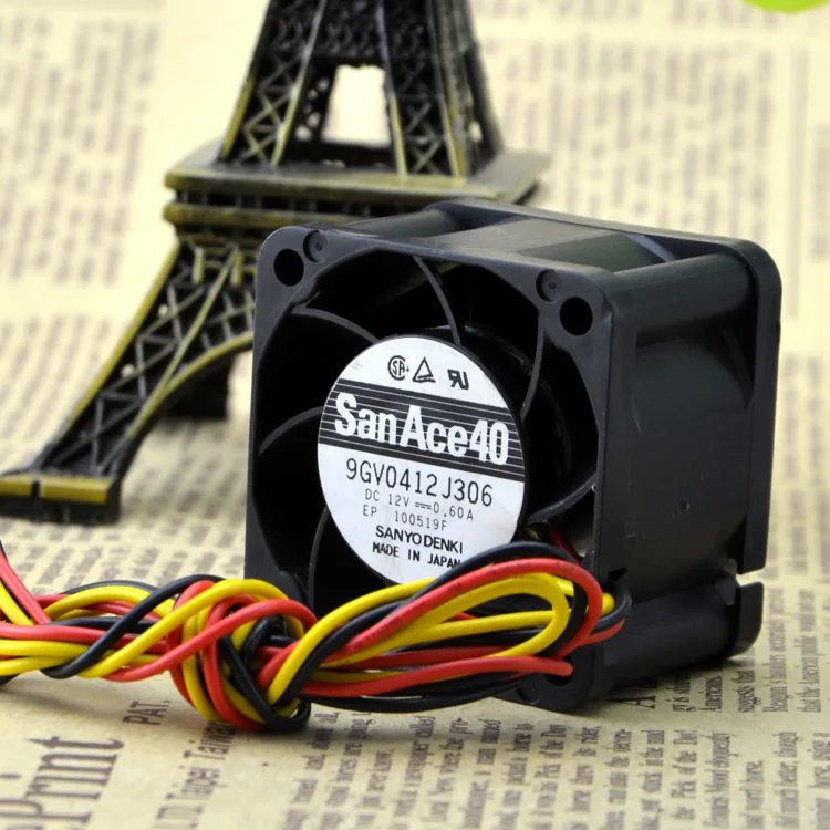 Для Sanyo 9GV0412J301 4 см 12 В 0.6A 1U 40*40*28 шасси вентилятор 3 провода супер сервер |