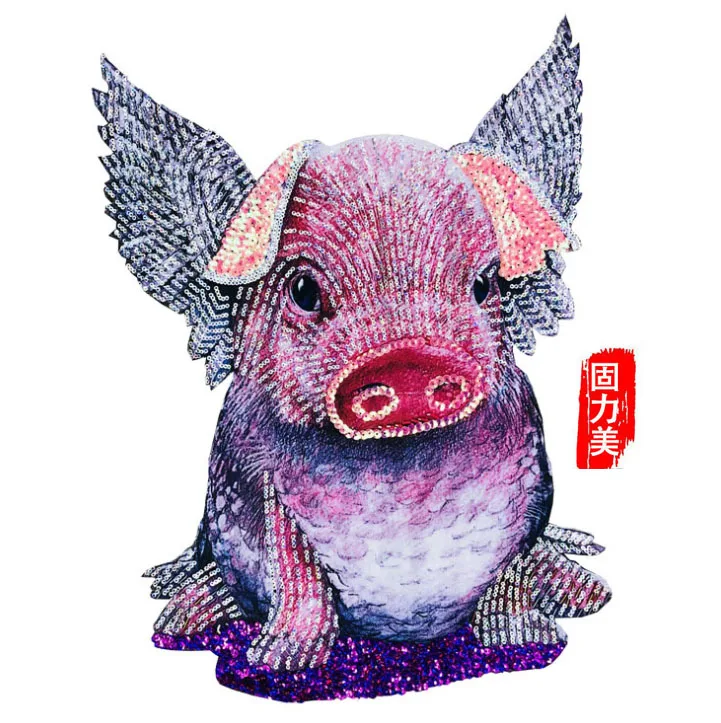 1 шт. ангельская свинка с блестками | Дом и сад