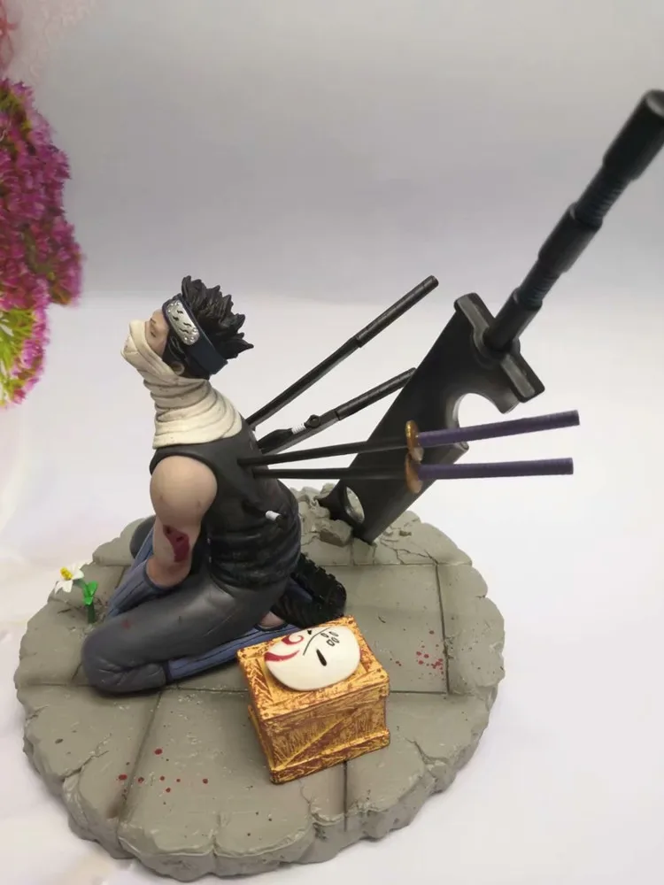 JP Аниме Наруто GK фигурка Momochi Zabuza Hatake kakahi Ghost Cut Broadsword Нирвана гром ПВХ Коллекция