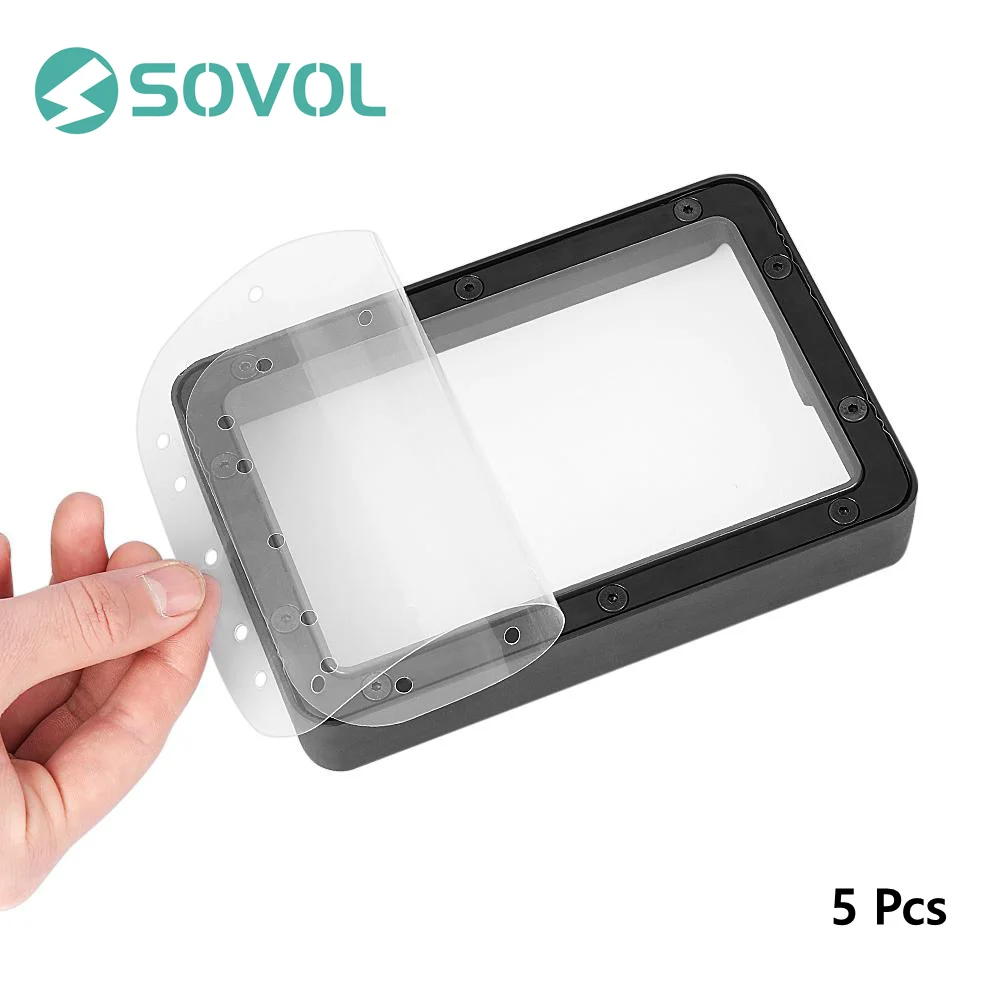 

5Pcs/lot Sovol FEP Films Pre-drilled Release Film Easy and Fast Install Only for Sovol New Resin Vat /New Green Teflon Resin Vat