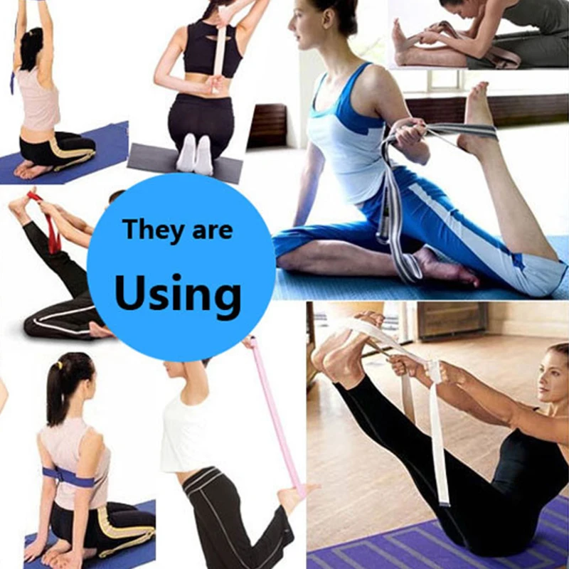 TIMOWIN фитнес мульти цвета пояса для йоги растягивающийся ремешок d образное кольцо