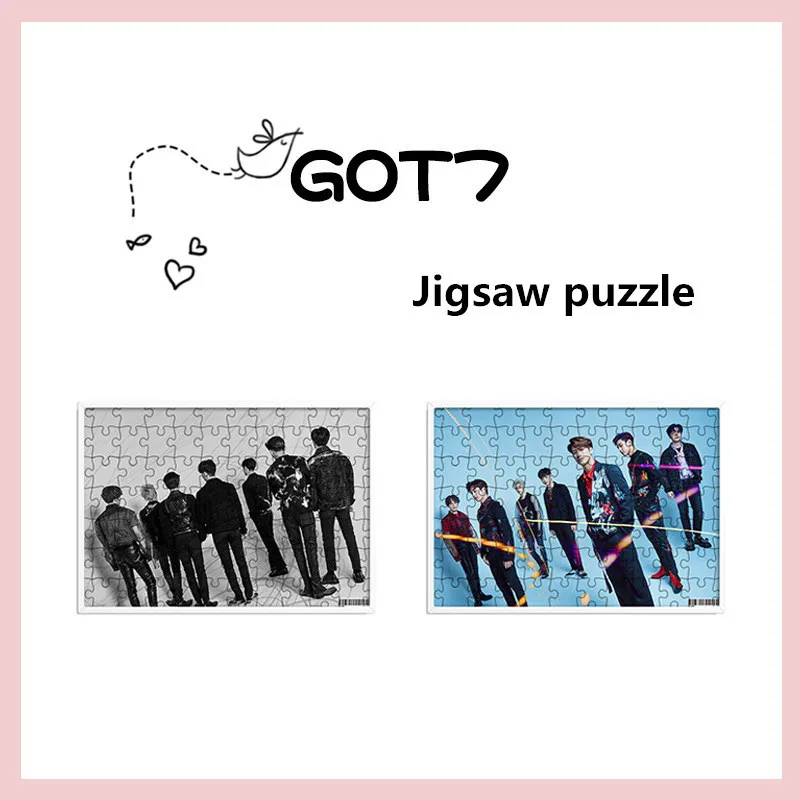 

Kpop of 7 Series Mark Jackson Official Same Puzzle 120 Piece Photo Frame Friend Gift Memorial Collection Stationery