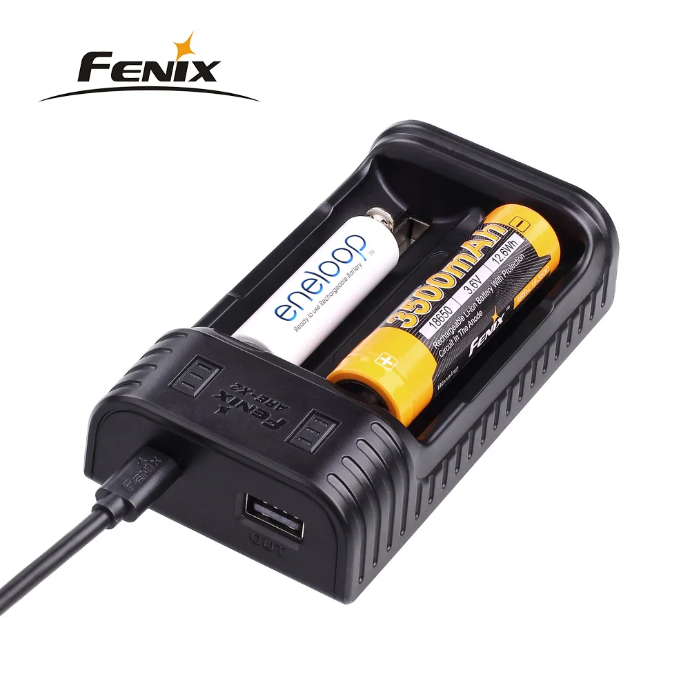 Оригинальный Fenix ARE X2 Батарея Зарядное устройство с USB Выход 5V интеллигентая (ый)